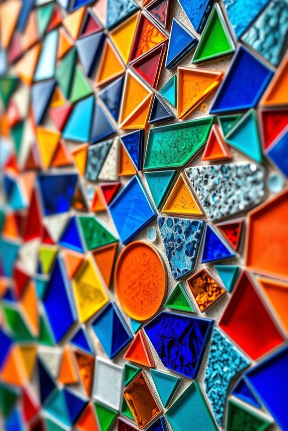 vibrant abstract wall art