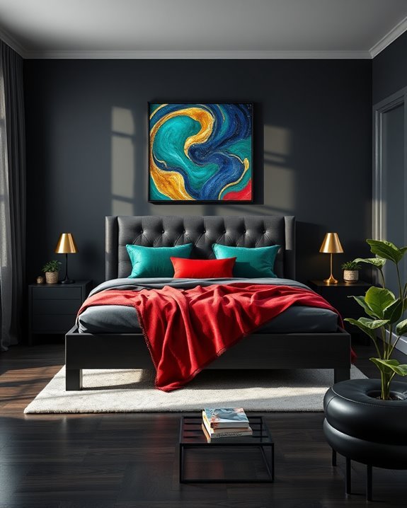 vibrant accents for contrast