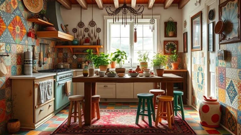 vibrant artistic kitchen designs