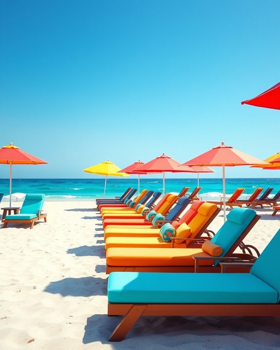 vibrant beach atmosphere created