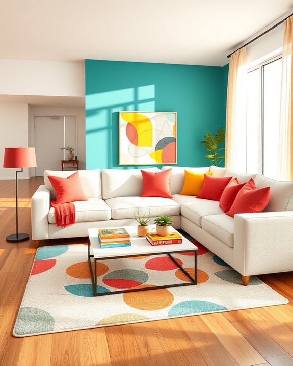 vibrant bold color contrasts