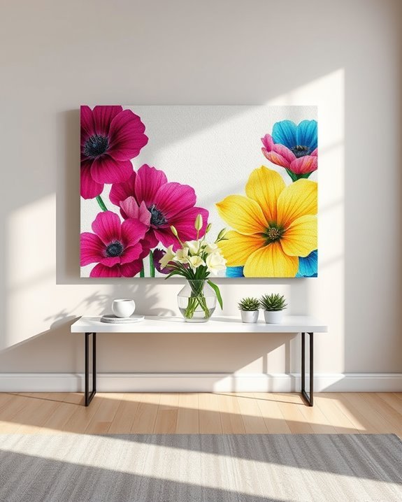vibrant bold floral designs