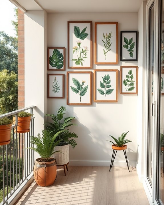 vibrant botanical prints enhance