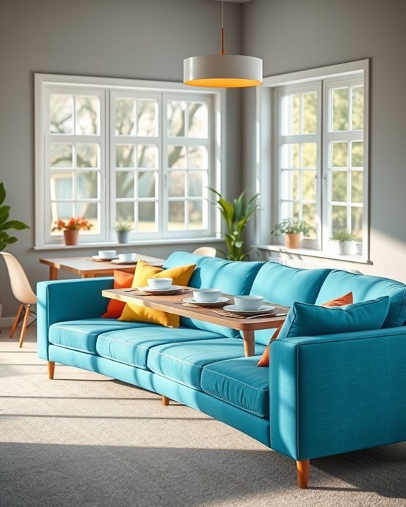 vibrant contemporary colorful sofas