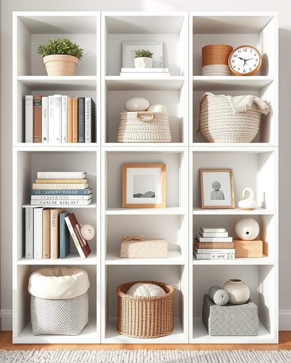 vibrant cube display arrangements