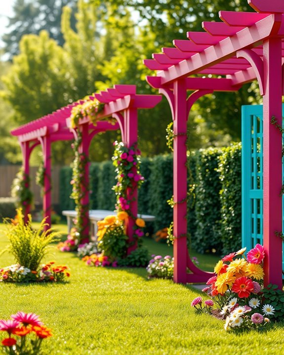 vibrant durable garden trellises