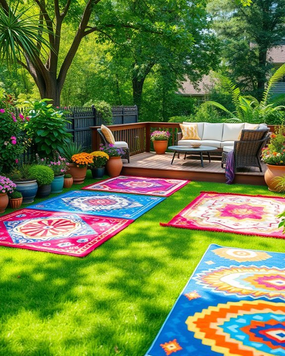 vibrant durable outdoor rugs