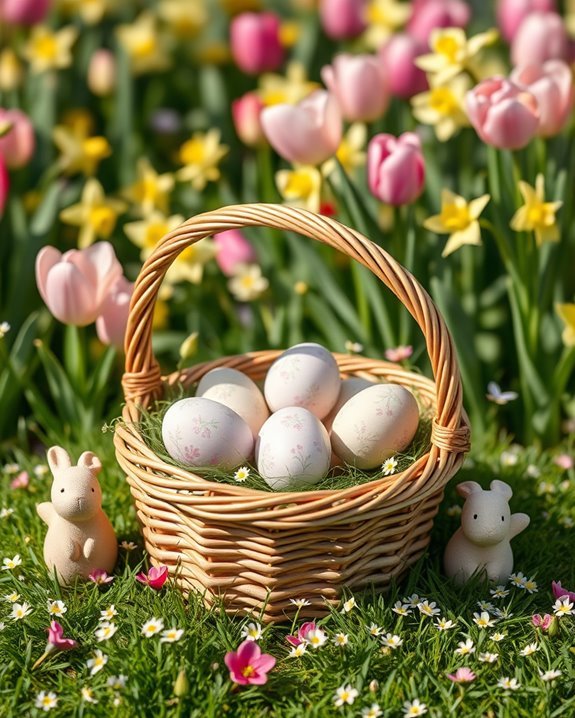 vibrant easter basket displays