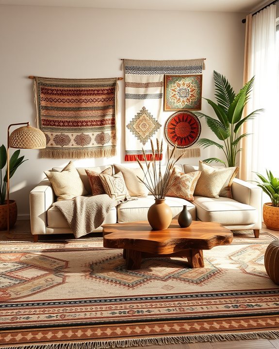vibrant ethnic print integration