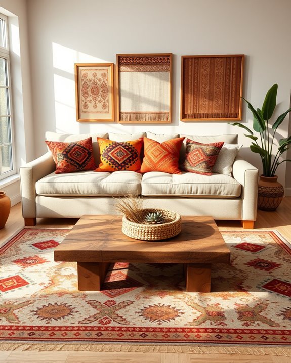 vibrant ethnic prints integration