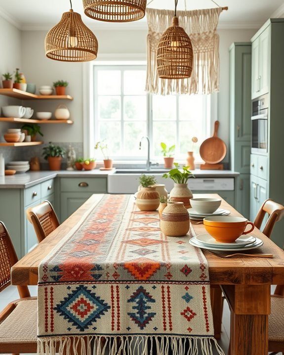 vibrant ethnic textiles elevate