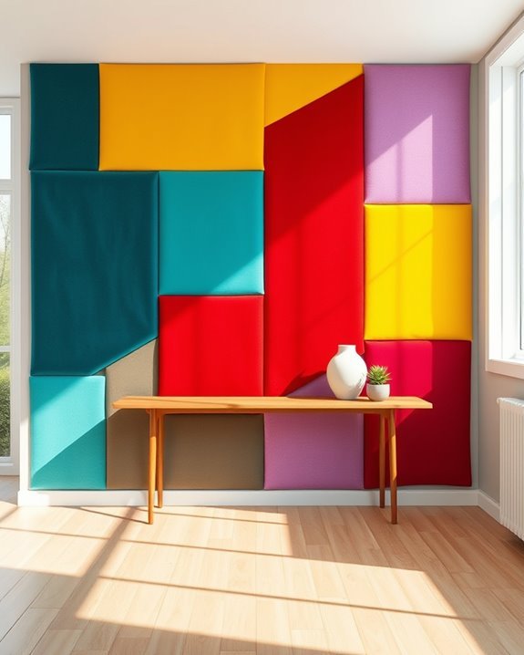 vibrant fabric wall panels