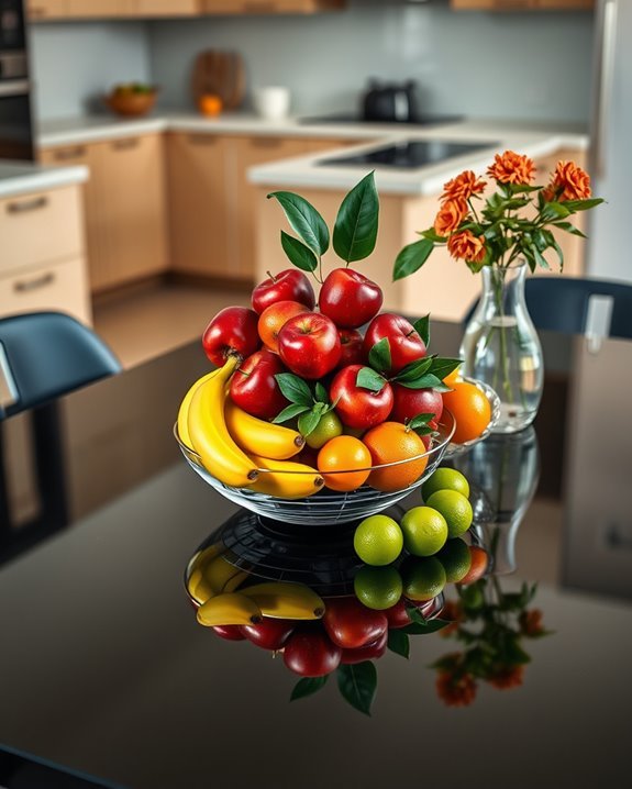 vibrant fruit centerpiece displays