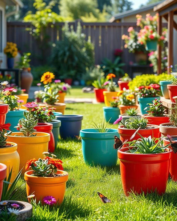 vibrant garden planter designs