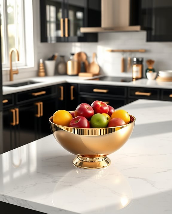 vibrant gold fruit displays