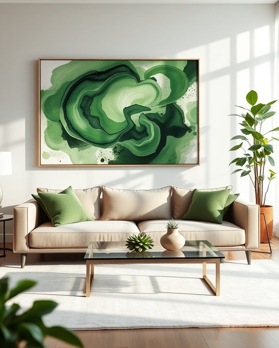 vibrant green emotional expression