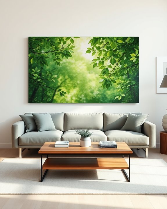 vibrant hand painted landscapes