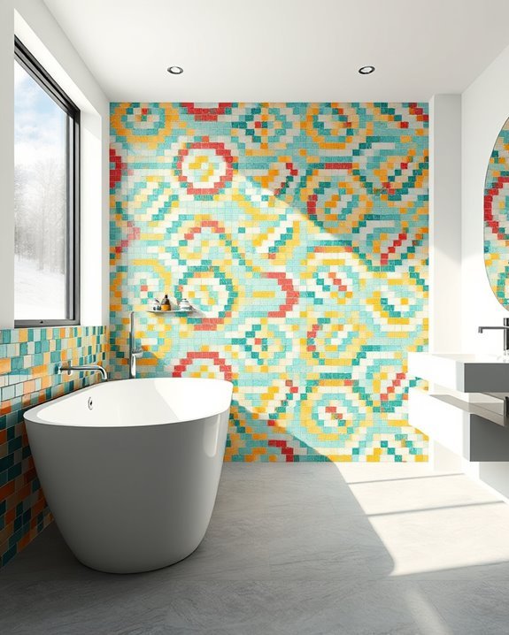 vibrant mosaic tile designs