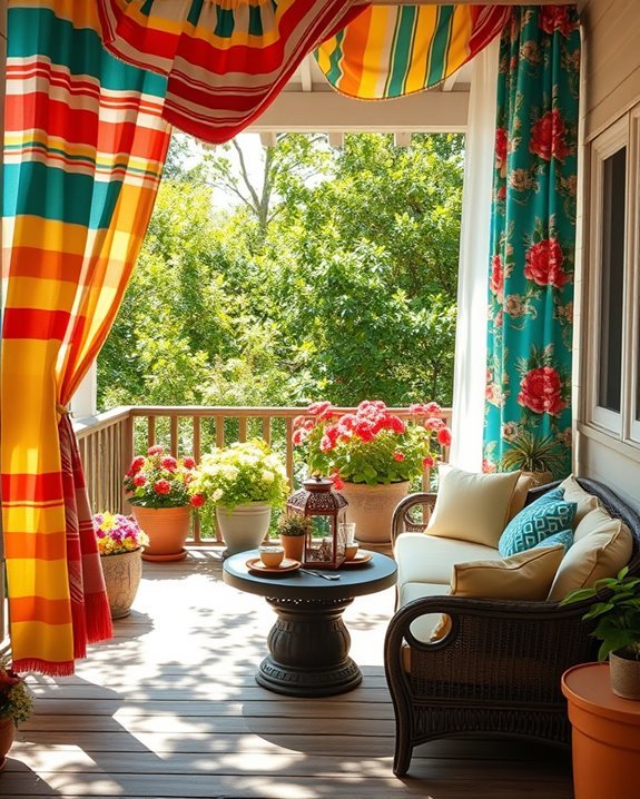 vibrant outdoor curtain styles