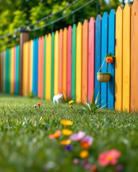 vibrant outdoor fence designs