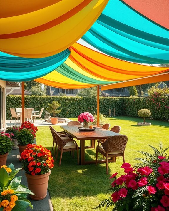 vibrant outdoor sun shades