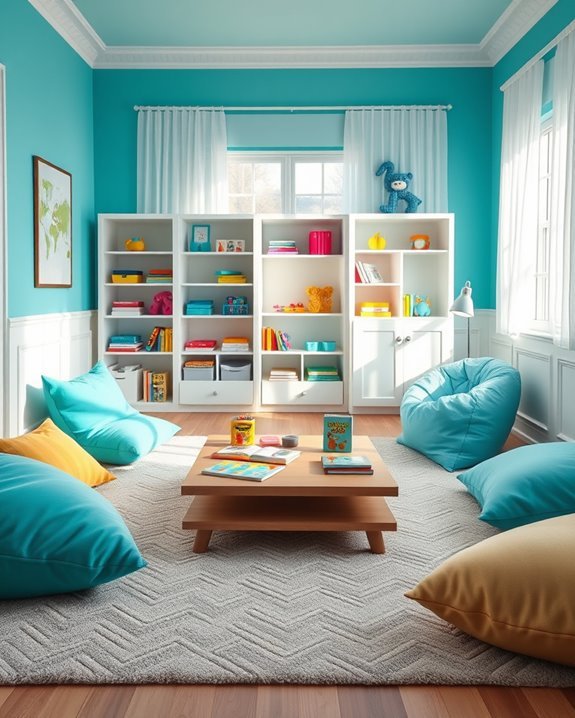 vibrant playful creative space
