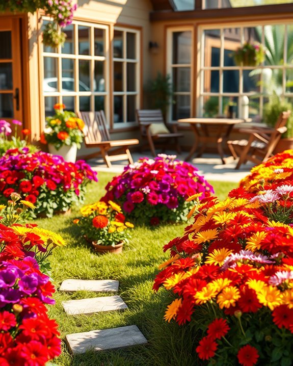 vibrant pollinator friendly gardens