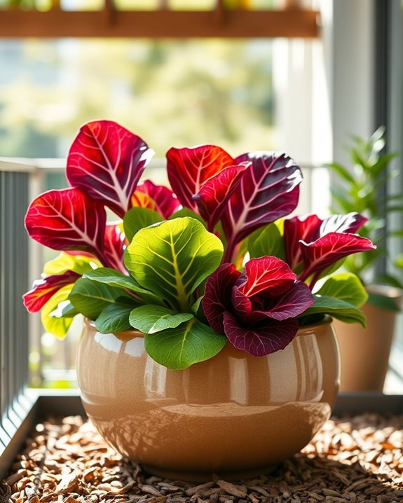vibrant radicchio decorative display