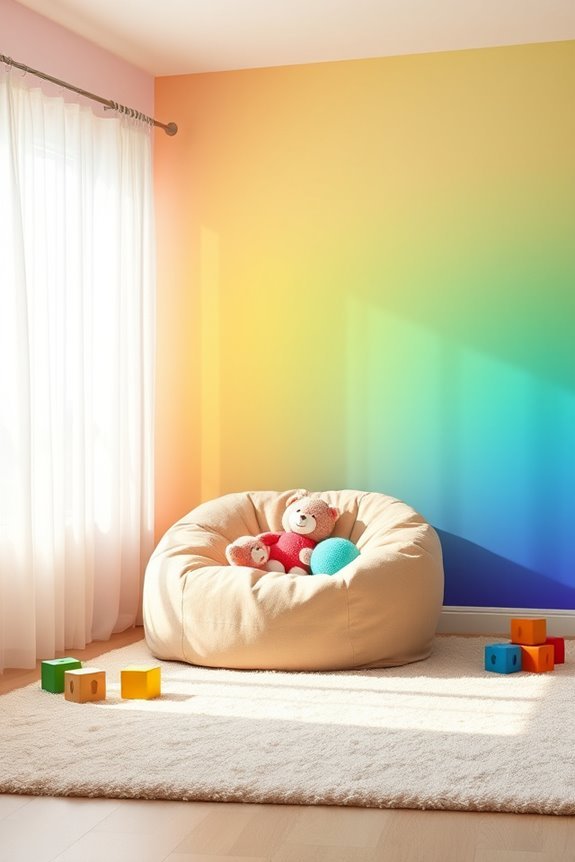 vibrant rainbow gradient design