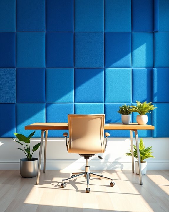 vibrant sound absorbing decor