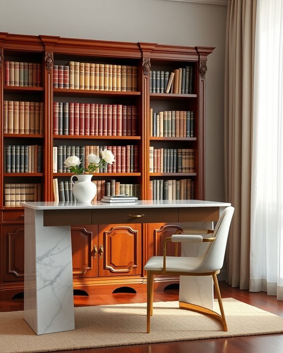 vintage bookshelf decoration tips