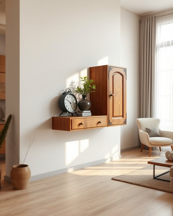 vintage charm and storage