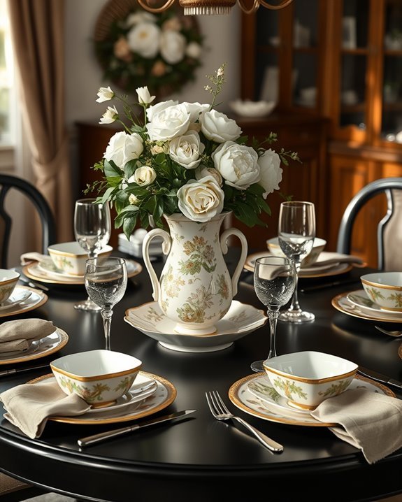 vintage charm dining display