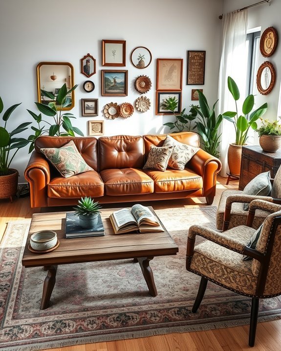 vintage charm enhances boho