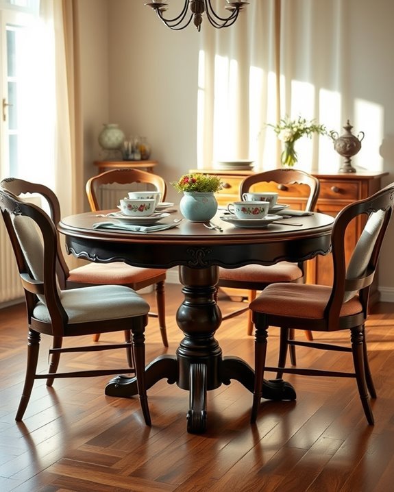 vintage charm for dining