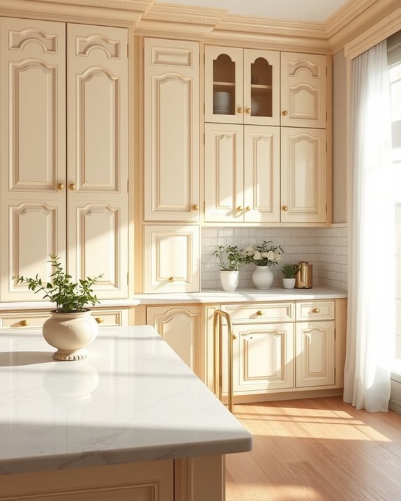 vintage cream kitchen elegance