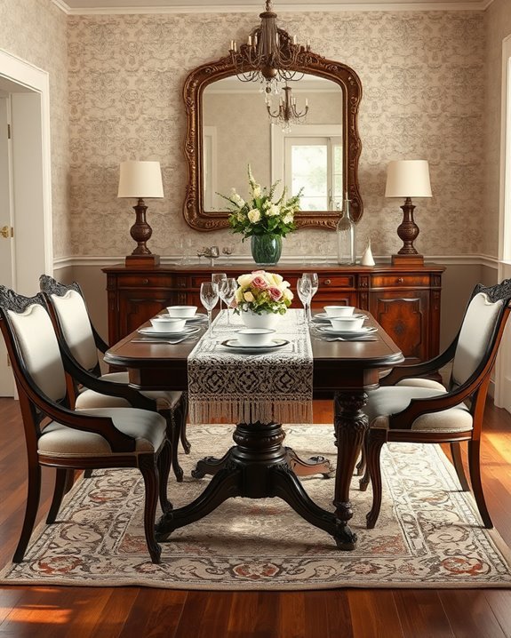 vintage dining room decor