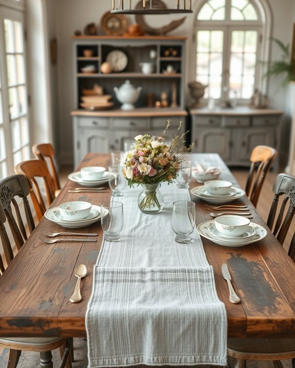 vintage eclectic dining style