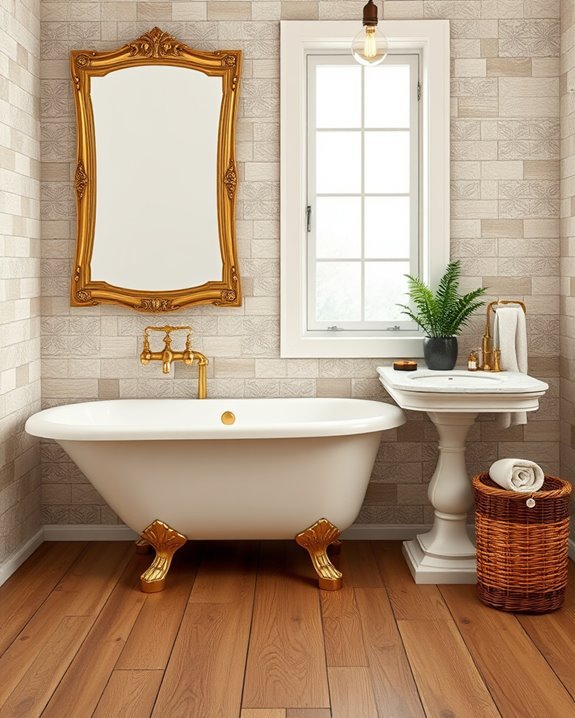 vintage elegance in bathrooms