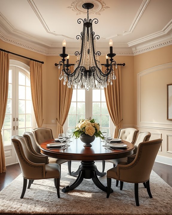 vintage elegance in dining
