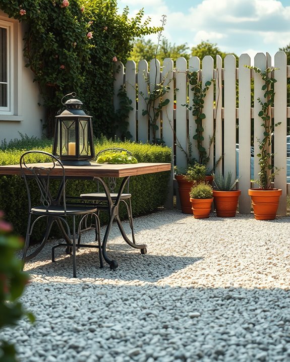 vintage gravel outdoor charm