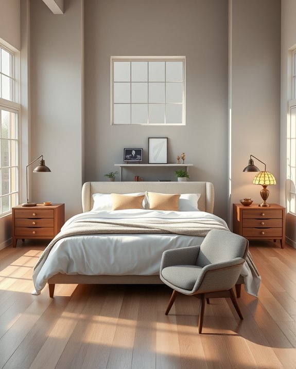 vintage lighting enhances ambiance