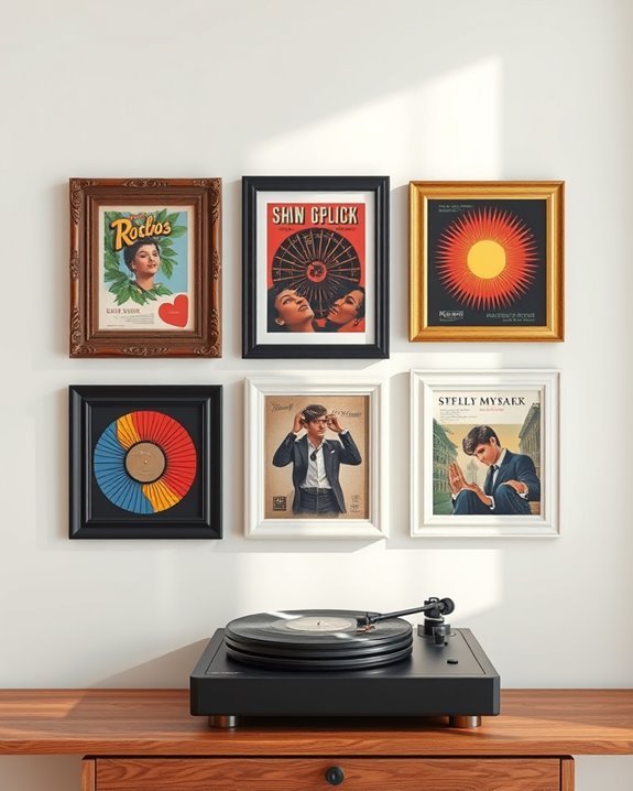 vintage music wall art