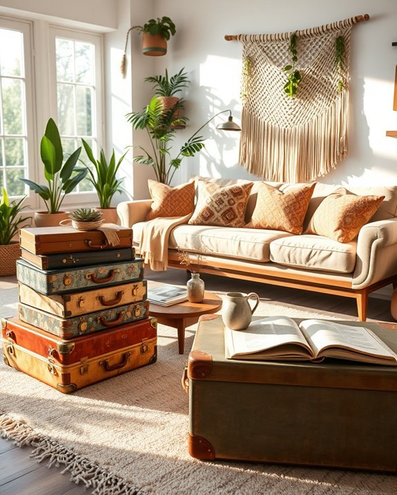 vintage suitcase decor ideas