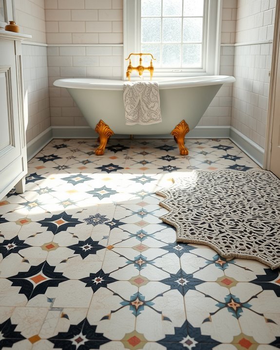 vintage tile bathroom charm
