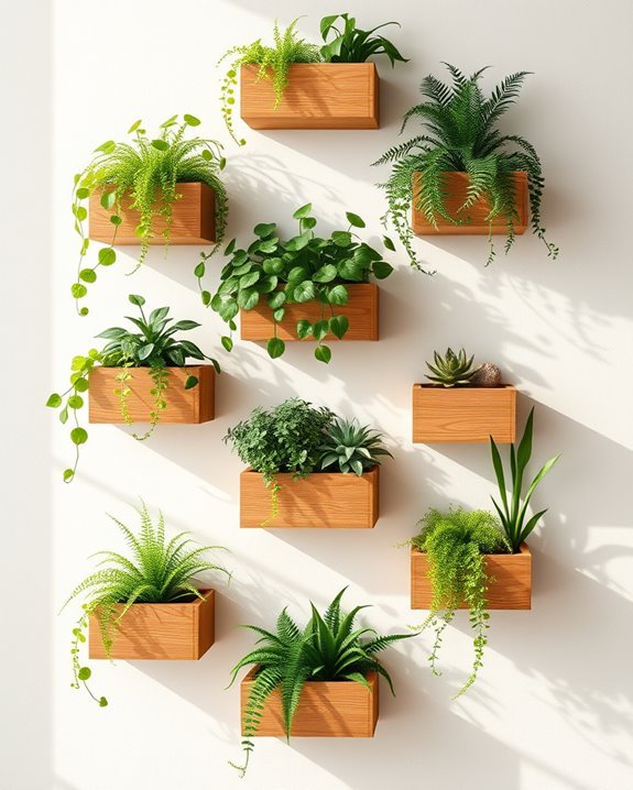 wall mounted planter aesthetics
