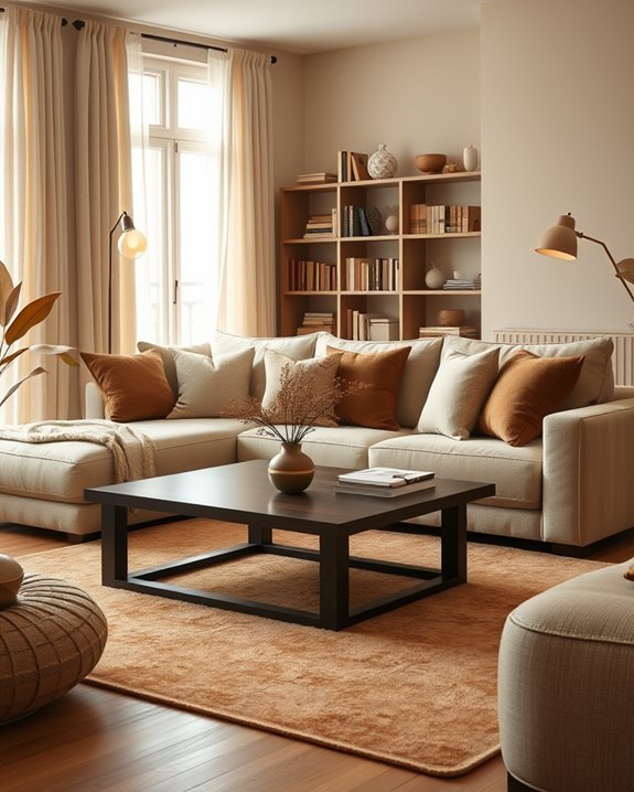 warm beige brown harmony
