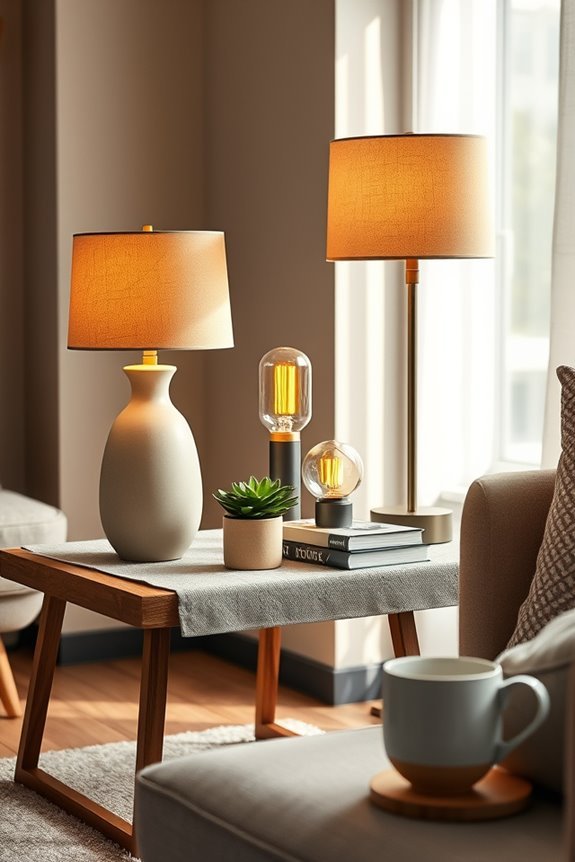 warm bulbs create atmosphere