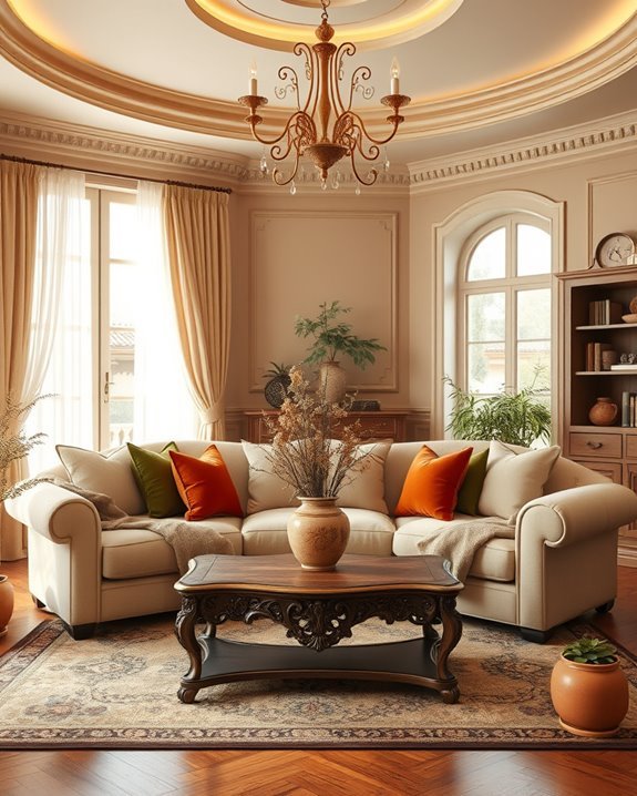 warm cozy earthy retreat