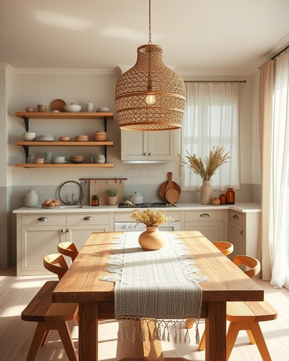warm inviting boho lighting
